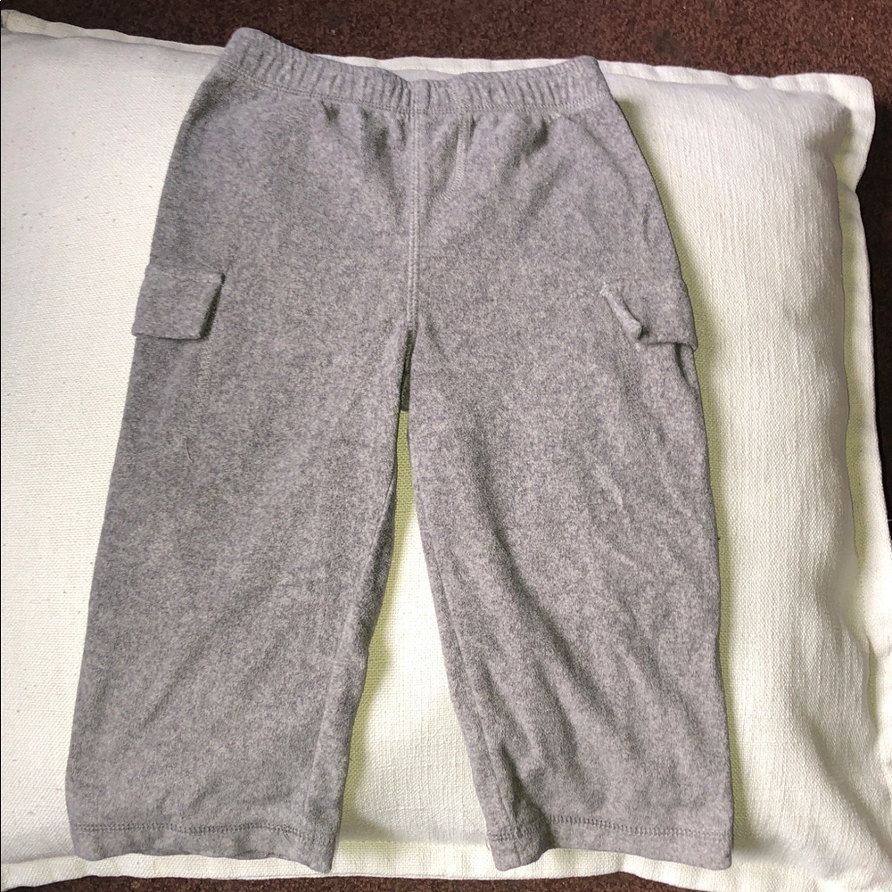 George Kids Gray fleece Sweatpants with Pockets